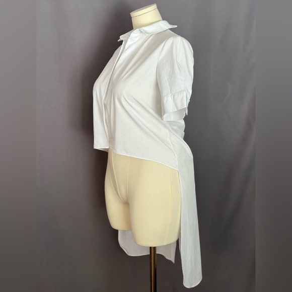 Zara Classic White Button-Down Shirt (908) - Picture 7 of 14